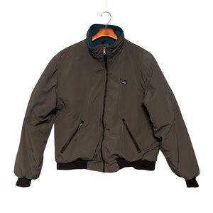 Vintage‎ L.L. Bean Fleece Lined Warm Up Insulated Bomber Jacket Full Zip